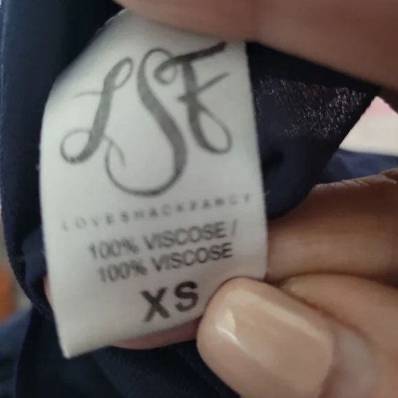 LOVESHACKFANCY Women's Gwen Dress Blue Ruffled Lace Mini Dress Size XS - Picture 4 of 4